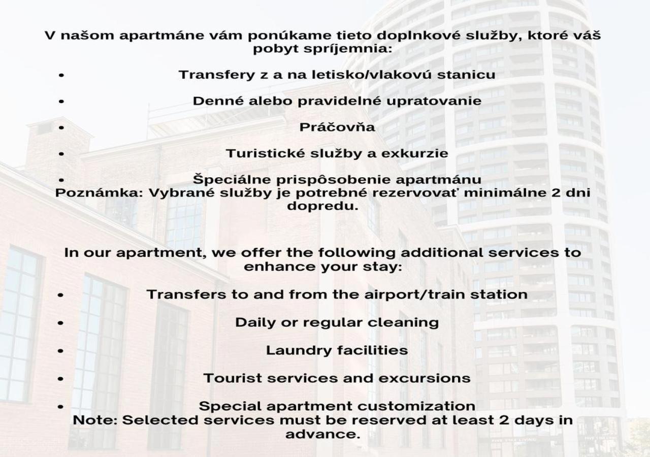 Skau Gajova Family Two Bedroom Apartment With A Terrace Free Parking 브라티슬라바 외부 사진